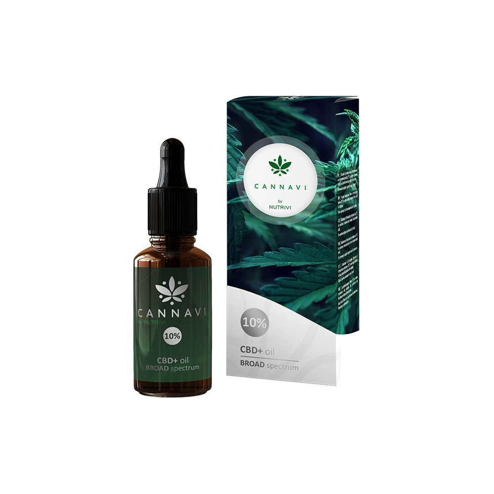 Cannavi by Nutrivi CBD+ Oil Broad Spectrum 10%