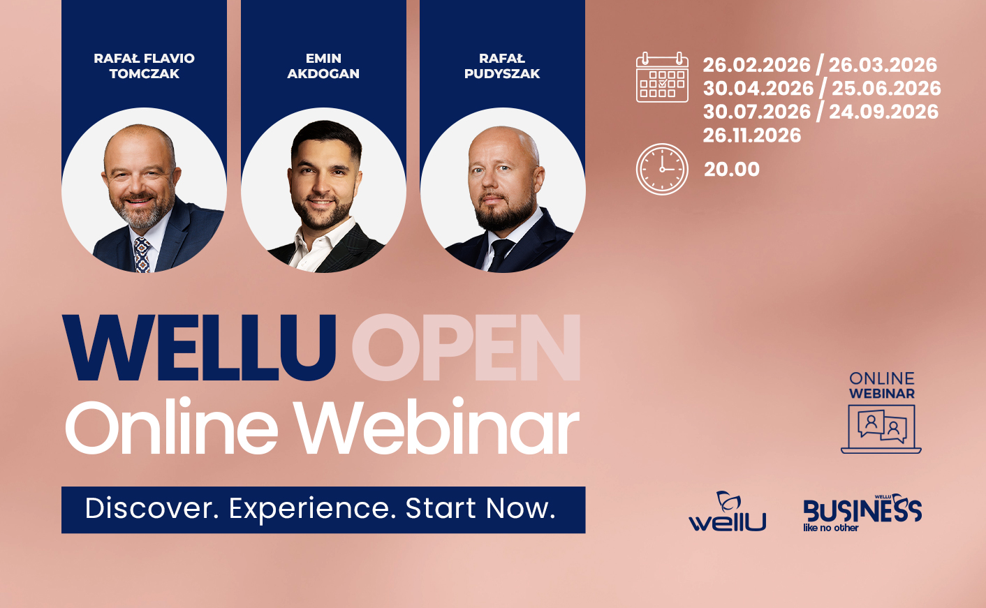 WELLU OPEN WEBINÁŘ. Poznej. Pociť. Začni jednat.